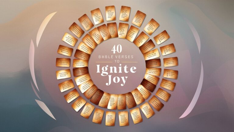 40 Bible Verses to Ignite Joy and Happiness in Difficult Times